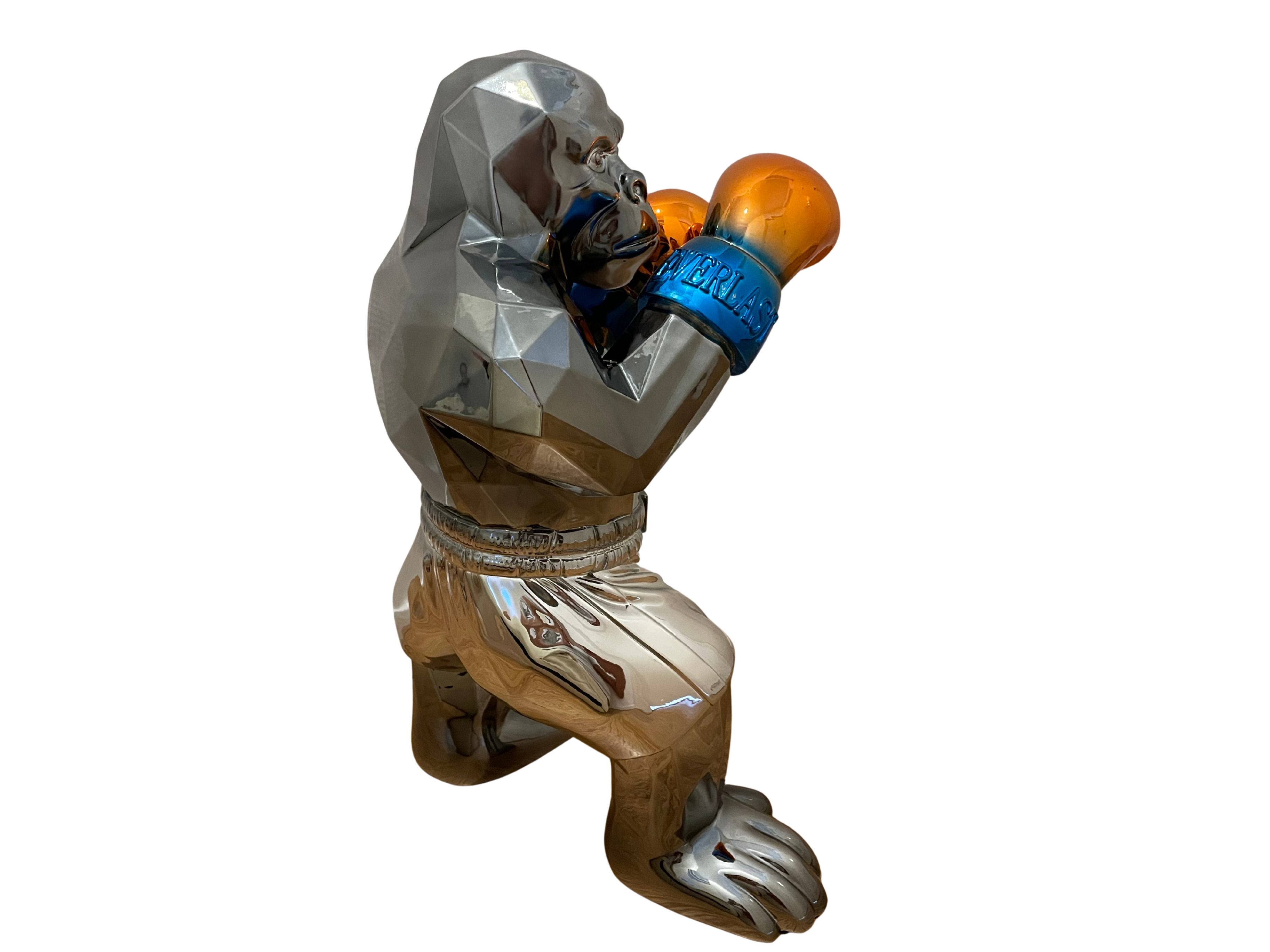 Chrome Gorilla Boxer (55cm)