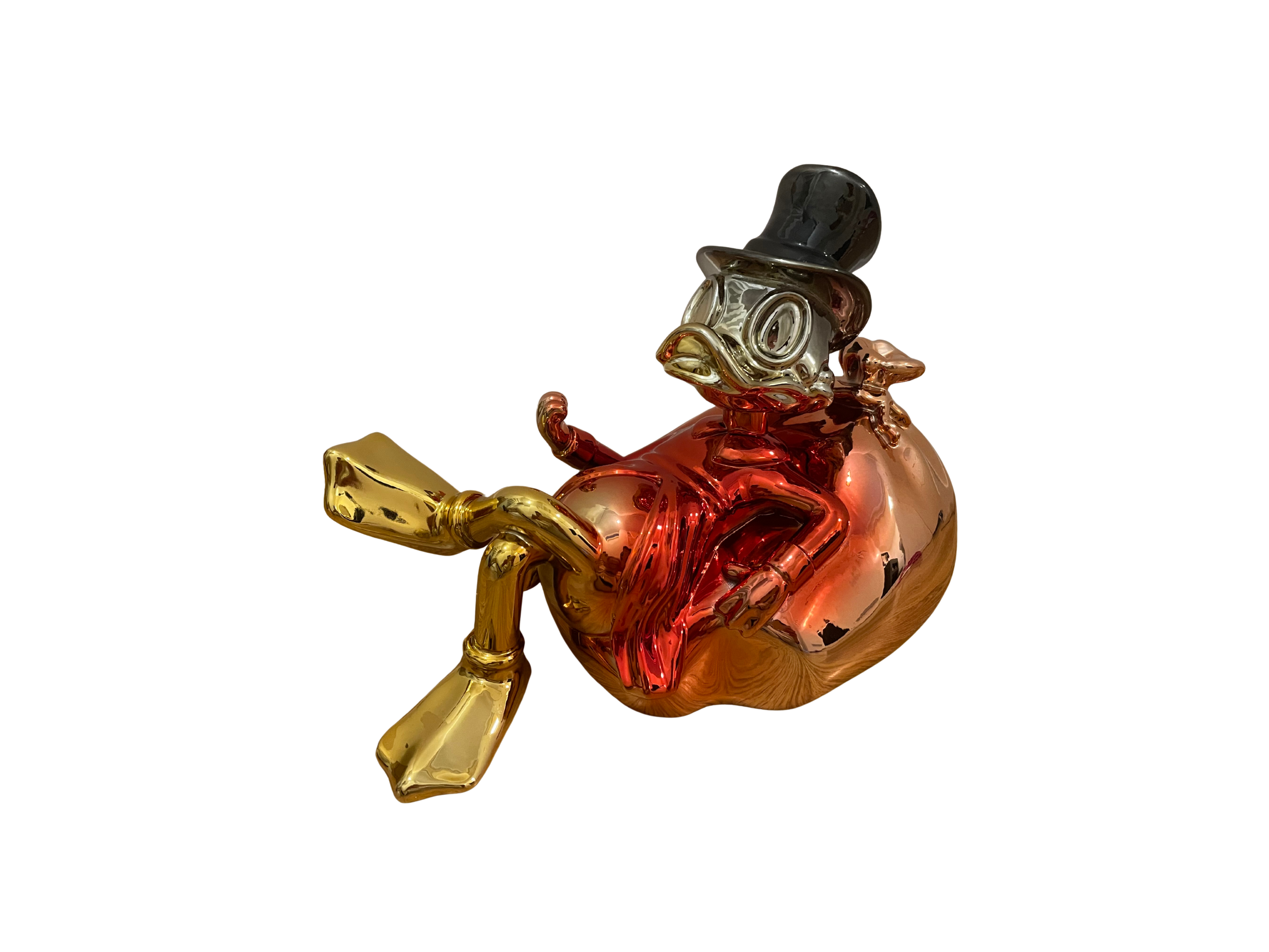 Dagobert Duck op Goudzak (25cm)