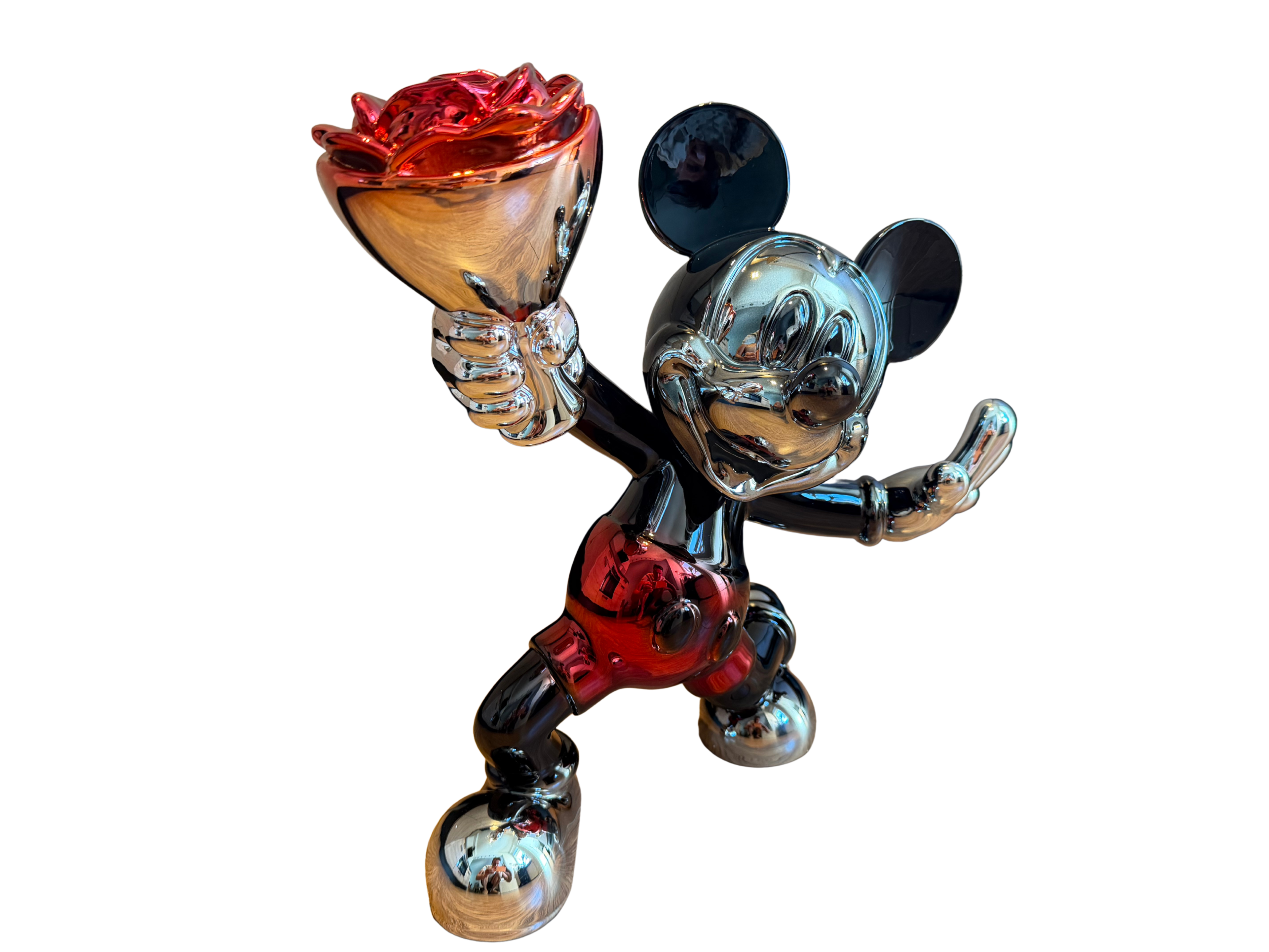 Mickey Mouse met Roos (40cm)