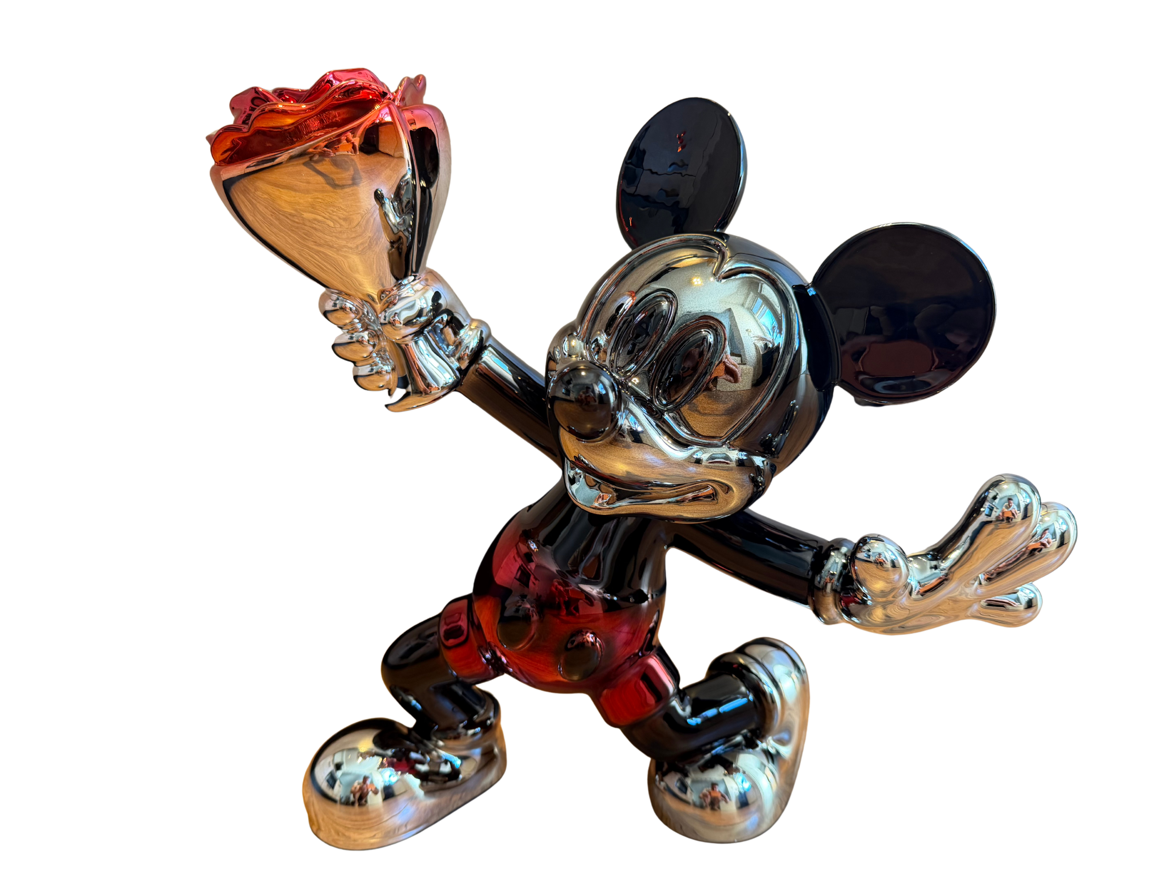 Mickey Mouse met Roos (40cm)