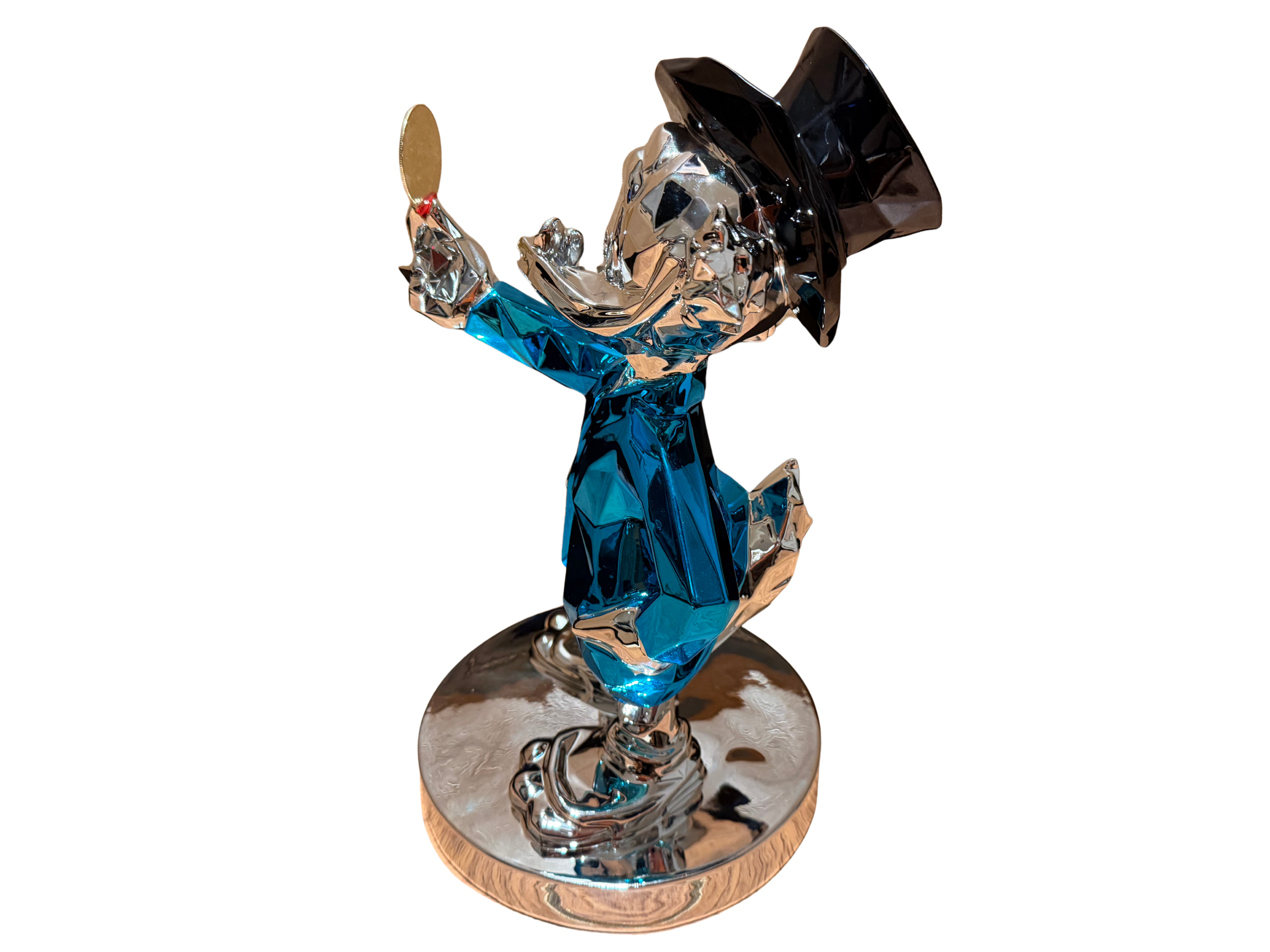 Dagobert Duck met Bitcoin Munt (35cm)