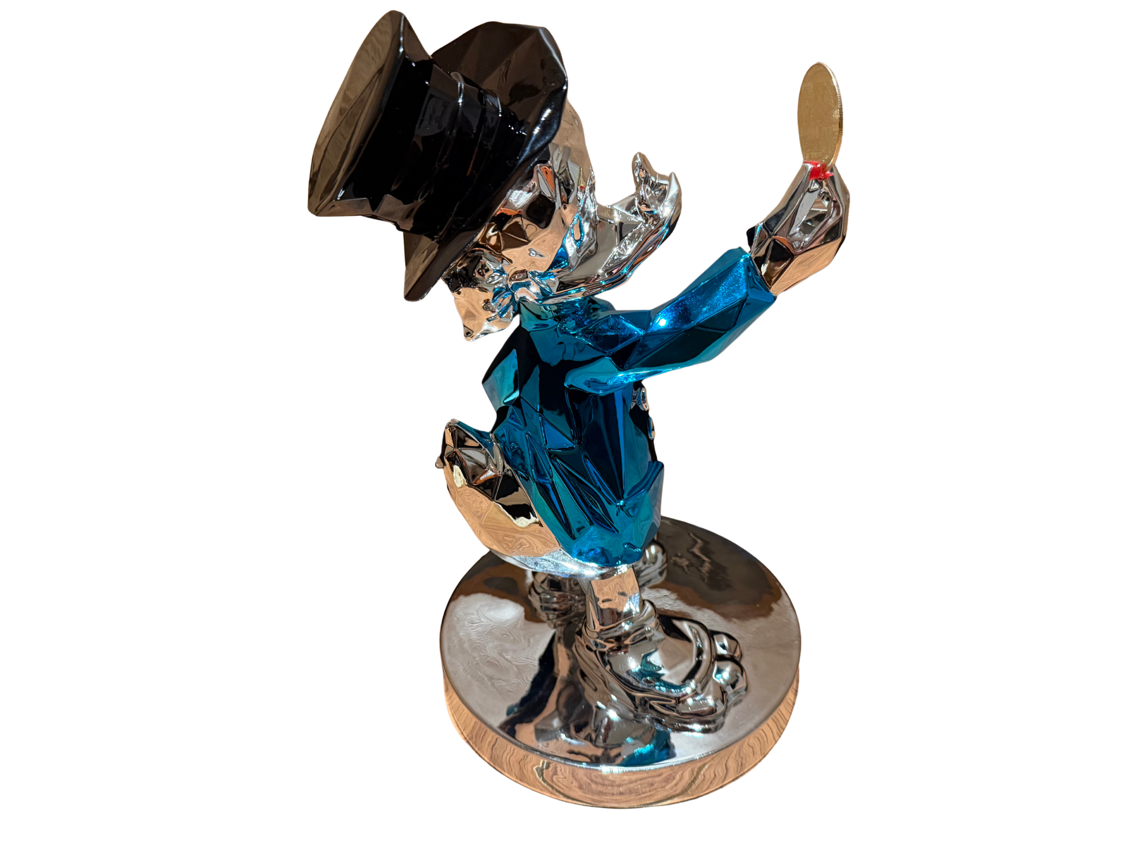 Dagobert Duck met Bitcoin Munt (35cm)